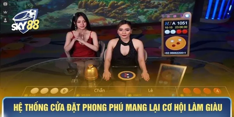 Hệ thống cửa đặt phong phú mang lại cơ hội làm giàu